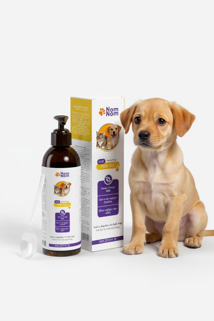 Evcil Balık Yağı Köpekler Kediler için Omega 3 6 Cilt Tüy Eklem Sağlığı Takviyesi 200ml