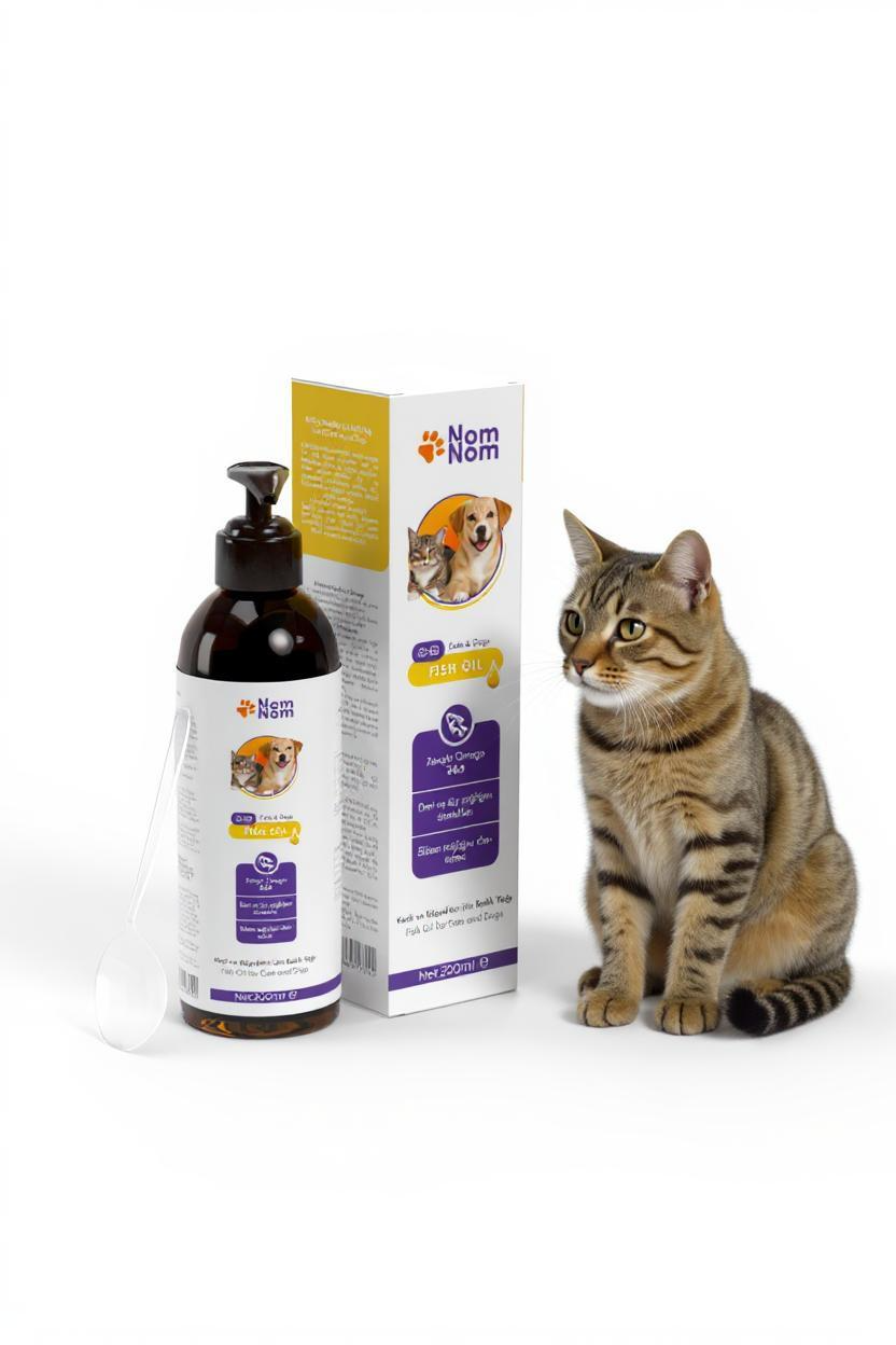 Evcil Balık Yağı Köpekler Kediler için Omega 3 6 Cilt Tüy Eklem Sağlığı Takviyesi 200ml