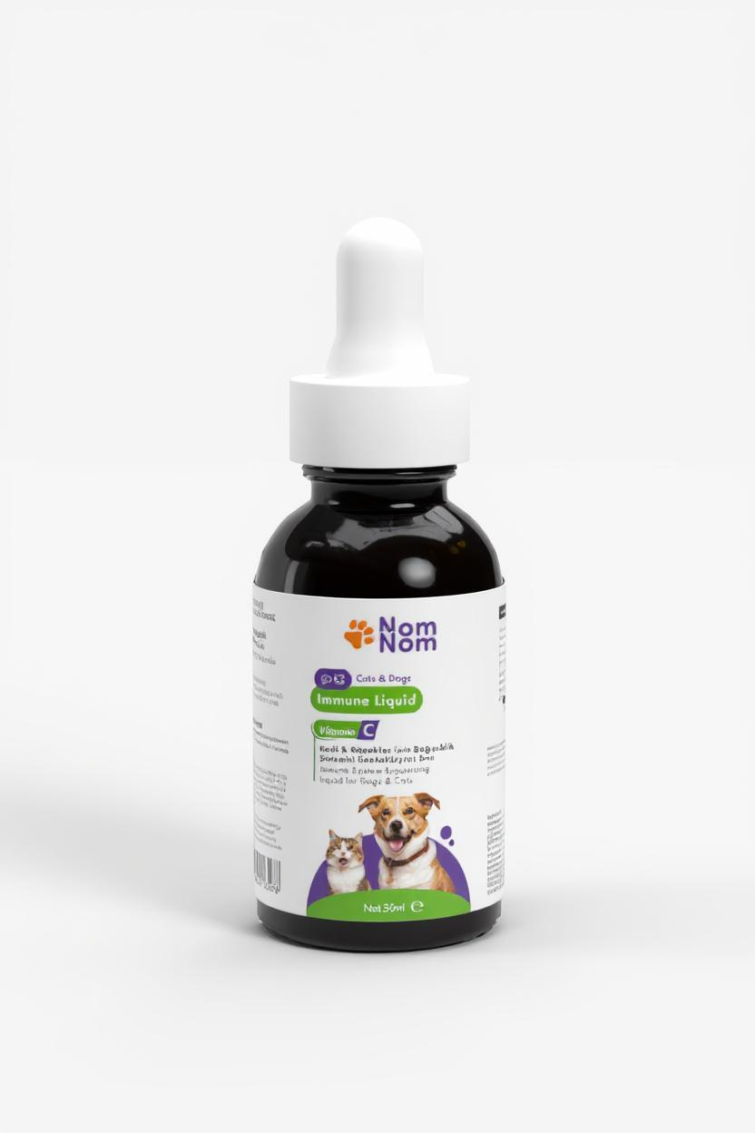 Evcil Hayvanlar İçin Bağışıklık Destek Sıvısı Köpekler Kediler Takviyesi 50ml Doğal C Vitamini Güçlendirici