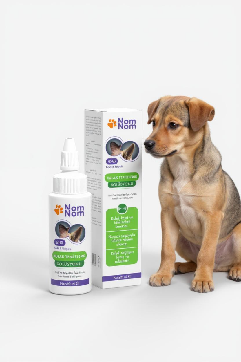 Evcil Hayvanlar İçin Kulak Temizleyici Köpekler Kediler Çözüm 60ml Kulak Kirini Giderir Hijyeni Korur