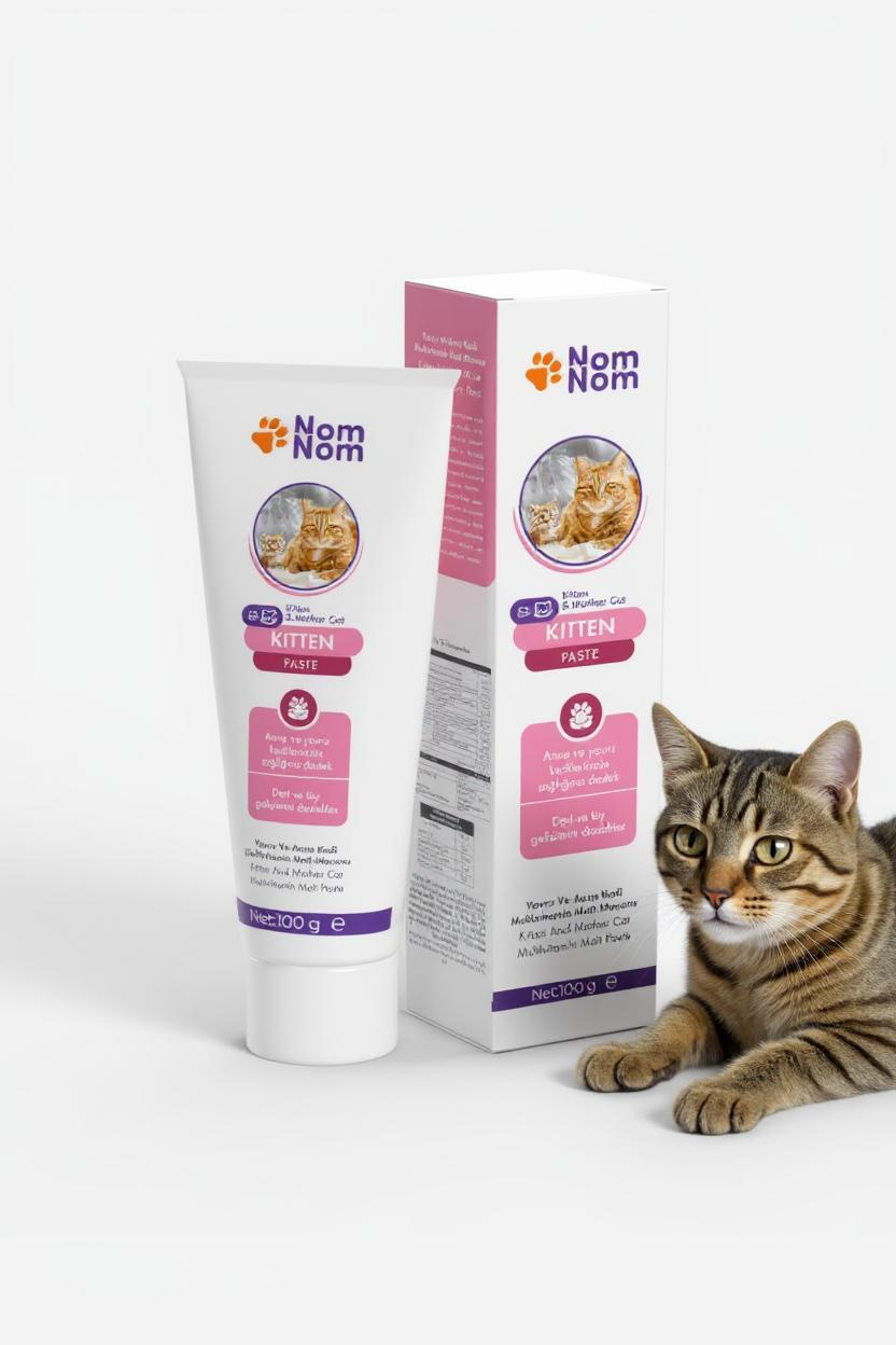 Multivitamin Macun Kedi Yavruları ve Anne Kediler İçin Evcil Hayvan Takviyesi 100g Büyüme Desteği