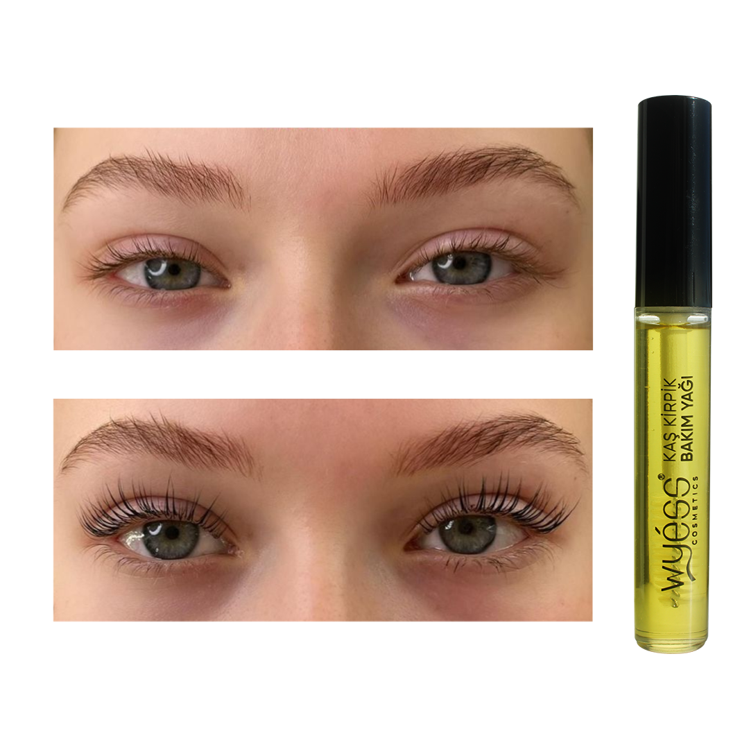Kirpik Uzatma Yağı Serumu Doğal Hint Yağı Vitamin E Kaş Kirpik Güçlendirici 10ml