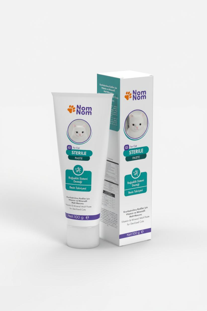 Sterilize Edilmiş Kedi Takviye Macunu 100g Kilo Kontrolü İdrar Yolu Sindirim Desteği