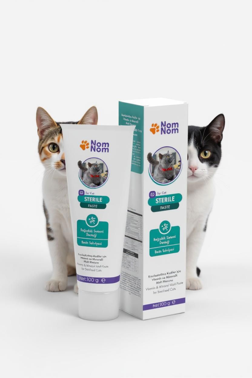 Sterilize Edilmiş Kedi Takviye Macunu 100g Kilo Kontrolü İdrar Yolu Sindirim Desteği