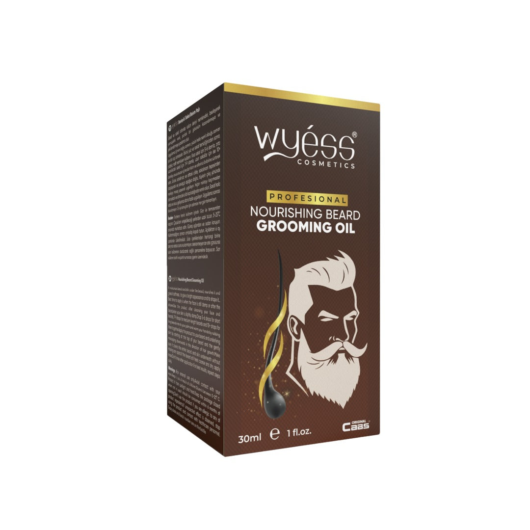Wyess Beard Oil for Men Beard Growth Oil Kit Natural Beard Conditioner Moisturizer 30ml