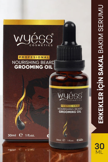 Wyess Beard Oil for Men Beard Growth Oil Kit Natural Beard Conditioner Moisturizer 30ml