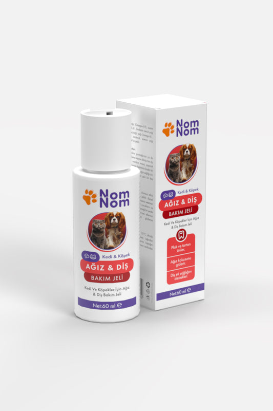 Köpekler ve Kediler için Evcil Hayvan Diş Jeli Ağız Bakımı Diş Taşı Plak Taze Nefes Doğal 60ml