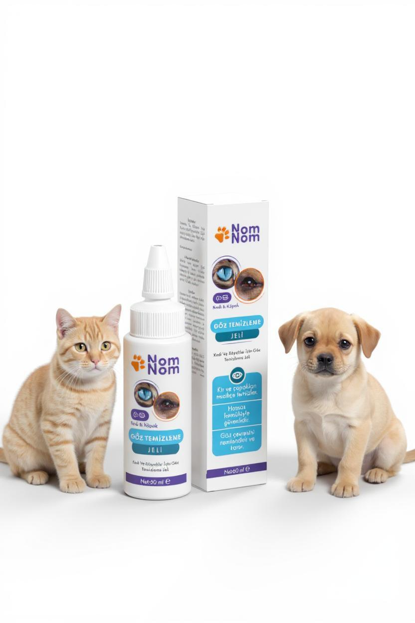 Evcil Hayvan Göz Temizleyici Jel Köpekler Kediler Gözyaşı Lekesi Çıkarıcı Nazik Göz Yıkama Bakımı 60ml