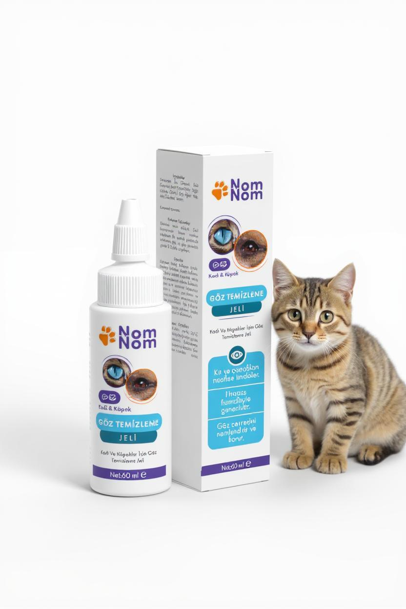 Evcil Hayvan Göz Temizleyici Jel Köpekler Kediler Gözyaşı Lekesi Çıkarıcı Nazik Göz Yıkama Bakımı 60ml