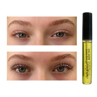 Kirpik Uzatma Yağı Serumu Doğal Hint Yağı Vitamin E Kaş Kirpik Güçlendirici 10ml