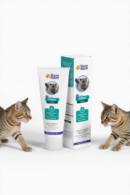 Sterilize Edilmiş Kedi Takviye Macunu 100g Kilo Kontrolü İdrar Yolu Sindirim Desteği