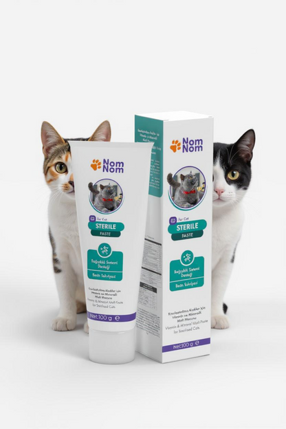Sterilize Edilmiş Kedi Takviye Macunu 100g Kilo Kontrolü İdrar Yolu Sindirim Desteği